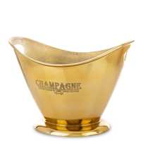 Złoty stylowy cooler do szampana pojemnik wiaderko na lód