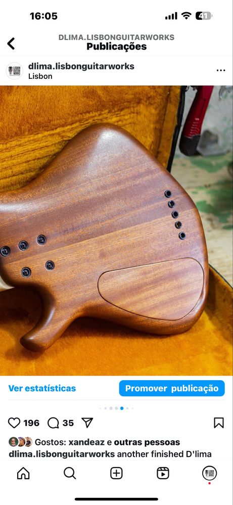 Baixo eletrico Dlima guitars.