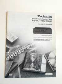 Nowa instrukcja obsługi magnetofonów kasetowych Technics  RS-BX747/646