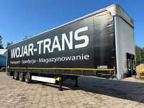 Wielton MEGA FIRANKA / OŚ PODNOSZONA / SAF / PODNOSZONY DACH / 2019 ROK !!  Opony R 19.5 / Deski aluminiowe / Dwa koła zapasowe / Oś podnoszona