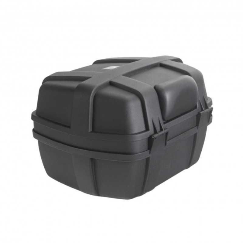 Top case média com encosto Mala Bagageira mota 1 capacete moto