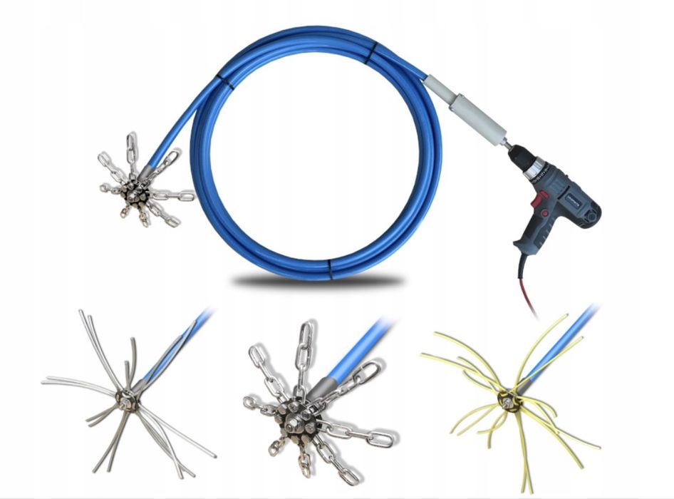 Turbospiner do czyszczenia komina 8m