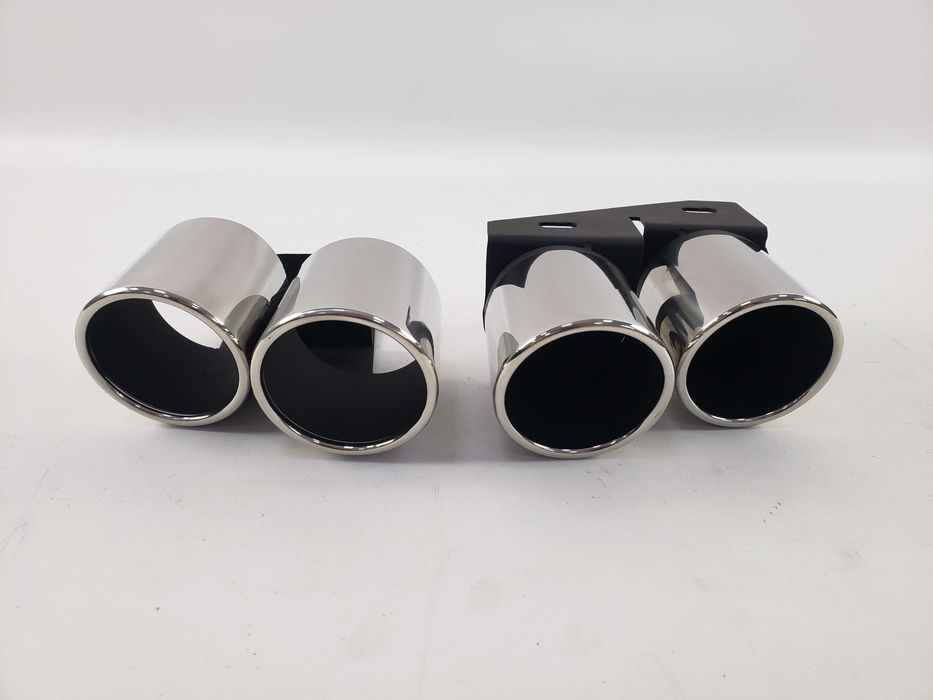 Насадки на выхлоп на audi A4 B8.5 2011-15 год в стиле S-line s4