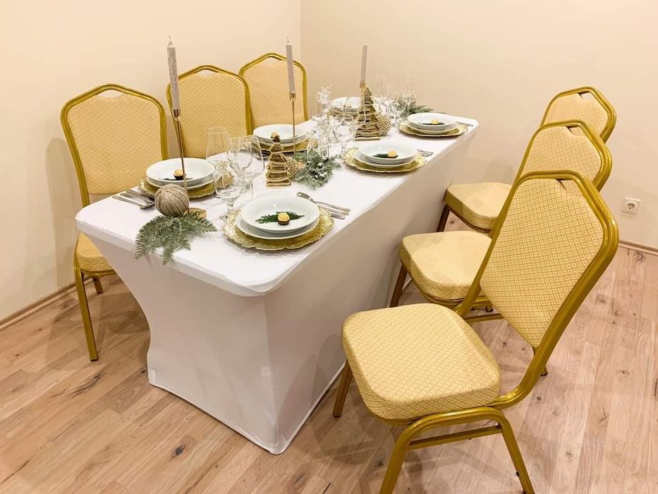 Wypożyczania krzeseł, krzesła chiavari, szampańskie, wynajem krzeseł