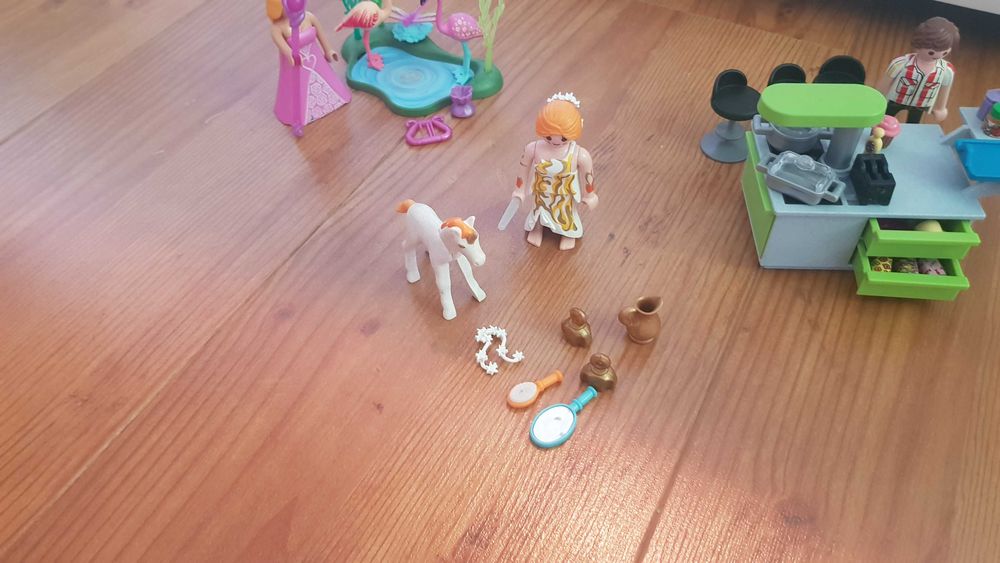 Playmobil zestaw mix 9543, 70558, 70096 karuzela syrenka