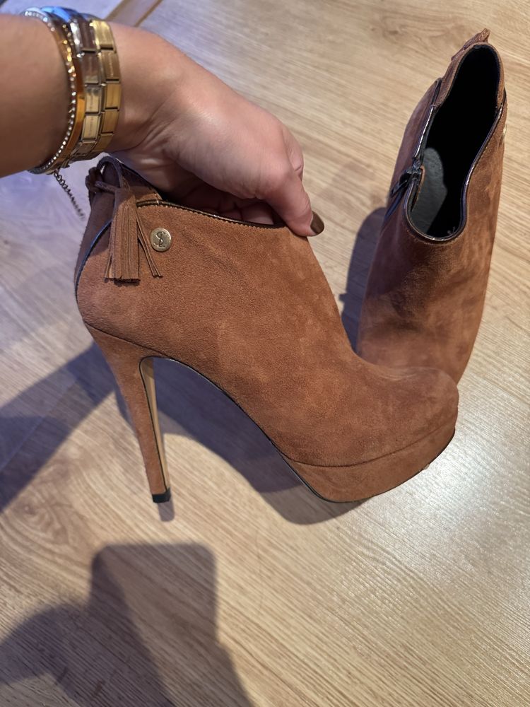 Botas de salto  camel Seaside