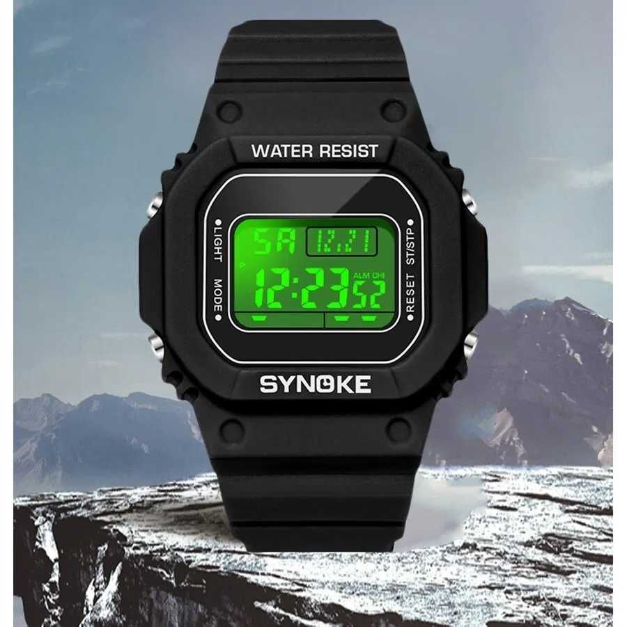 SYNOKE Відкритий військовий цифровий годинник для чоловіків