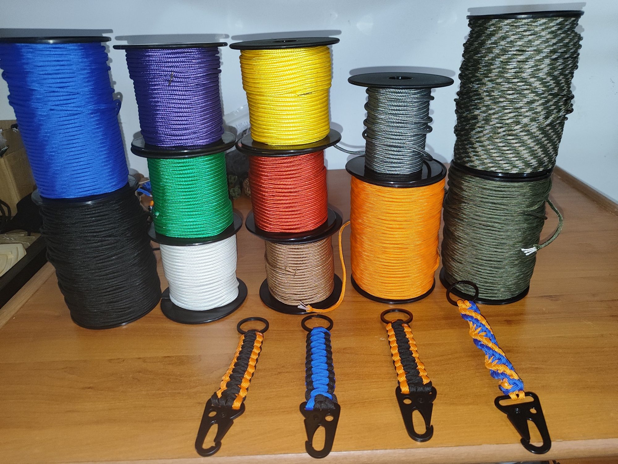Porta chaves Paracord com gancho personalizado