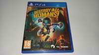 ps4 DESTROY ALL HUMANS PL po polsku kosmita na ziemi, gra przygodowa