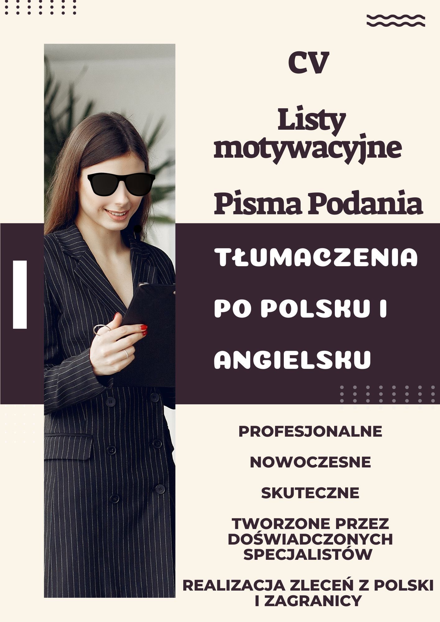 Nowoczesne CV Listy Motywacyjne Pisma [PL/ANG] Profesjonalne Expresowo