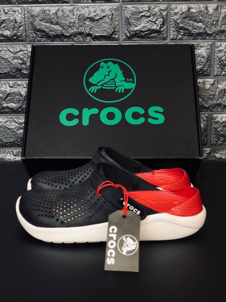 Мужские Шлепанцы Crocs Черные Шлепанцы Кроксы