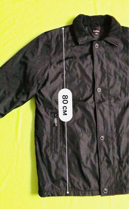 Нова чол осінь розмір XXL наш 54 чорна куртка тепла