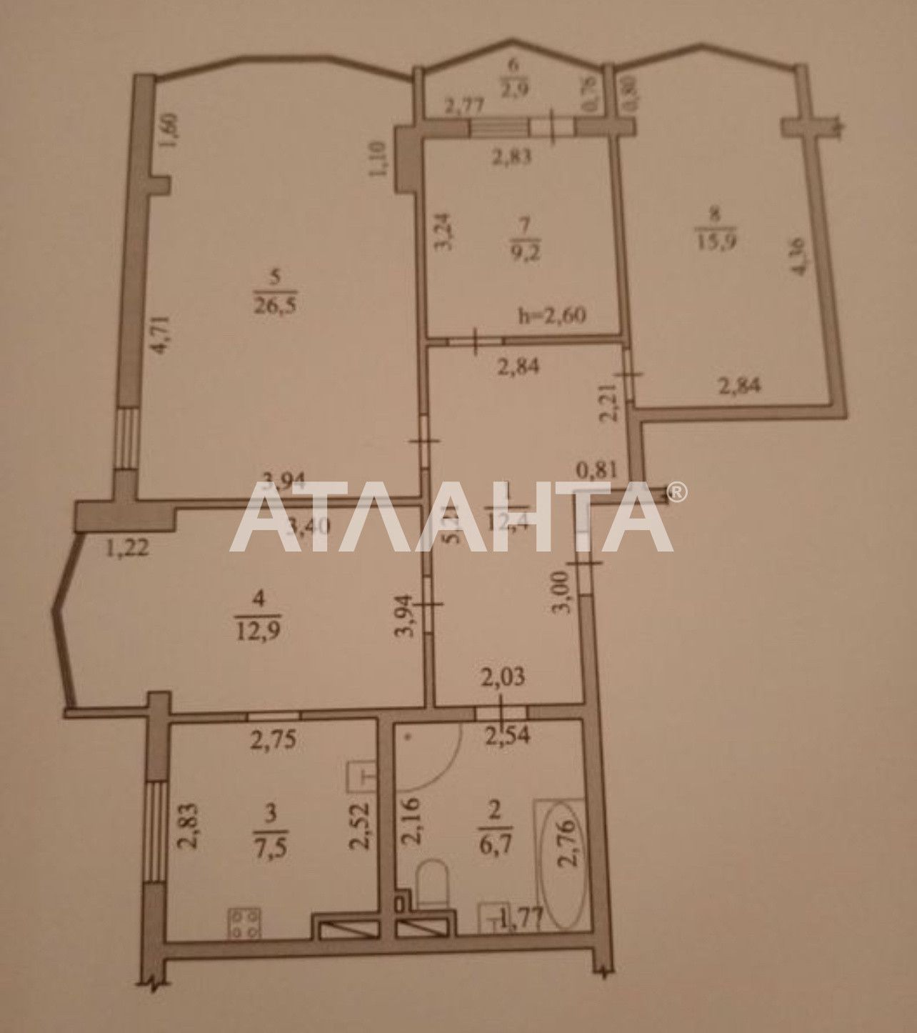 Большая квартира в Центре Таирова , Сотовый  проэкт!