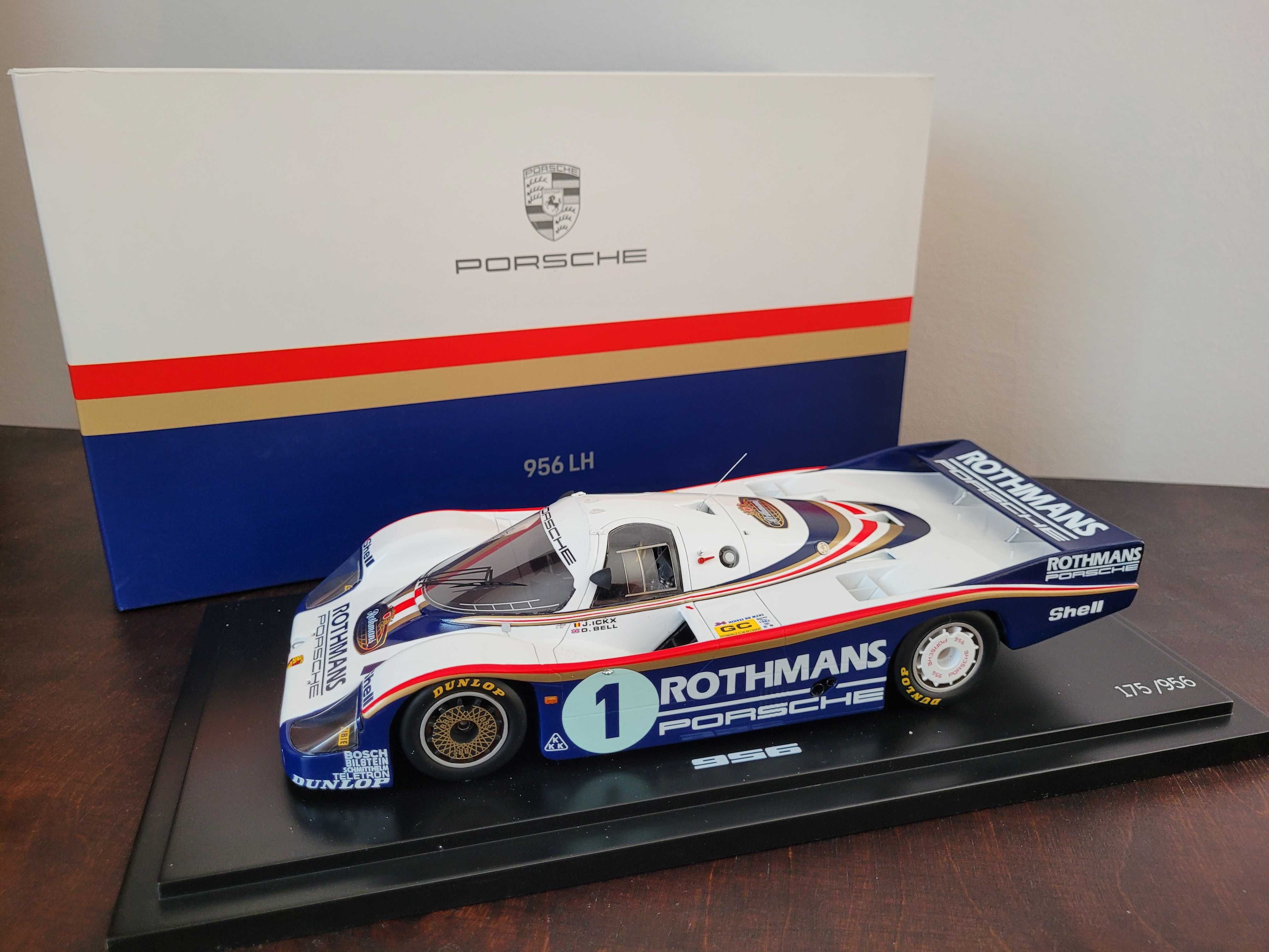 Porsche 956 1:18 zwycięzca Le Mans z salonu Porsche, Limitowany.