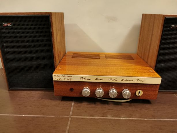 Unitra Fonica W-480f Tube amplifier  + głośniki Philips AD5061 / M8