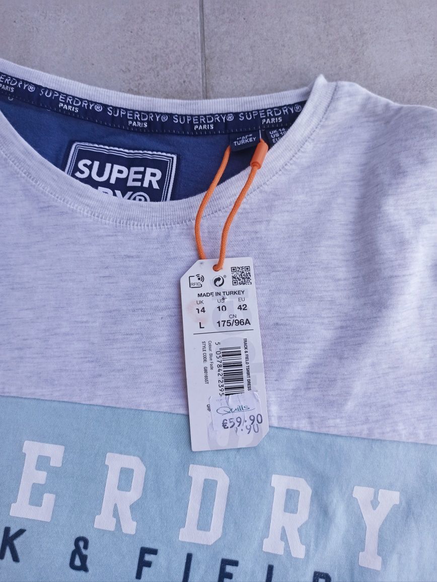 Superdry  Super dry  oryginalna nowa  koszula  nocna  , piżama L,  42