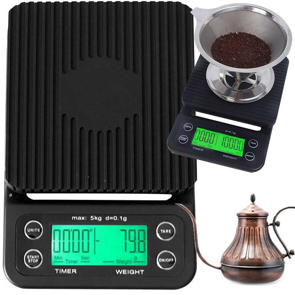 WAGA KUCHENNA PRECYZYJNA Elektroniczna Dokładna 5 kg/0,1g STOPER Tara