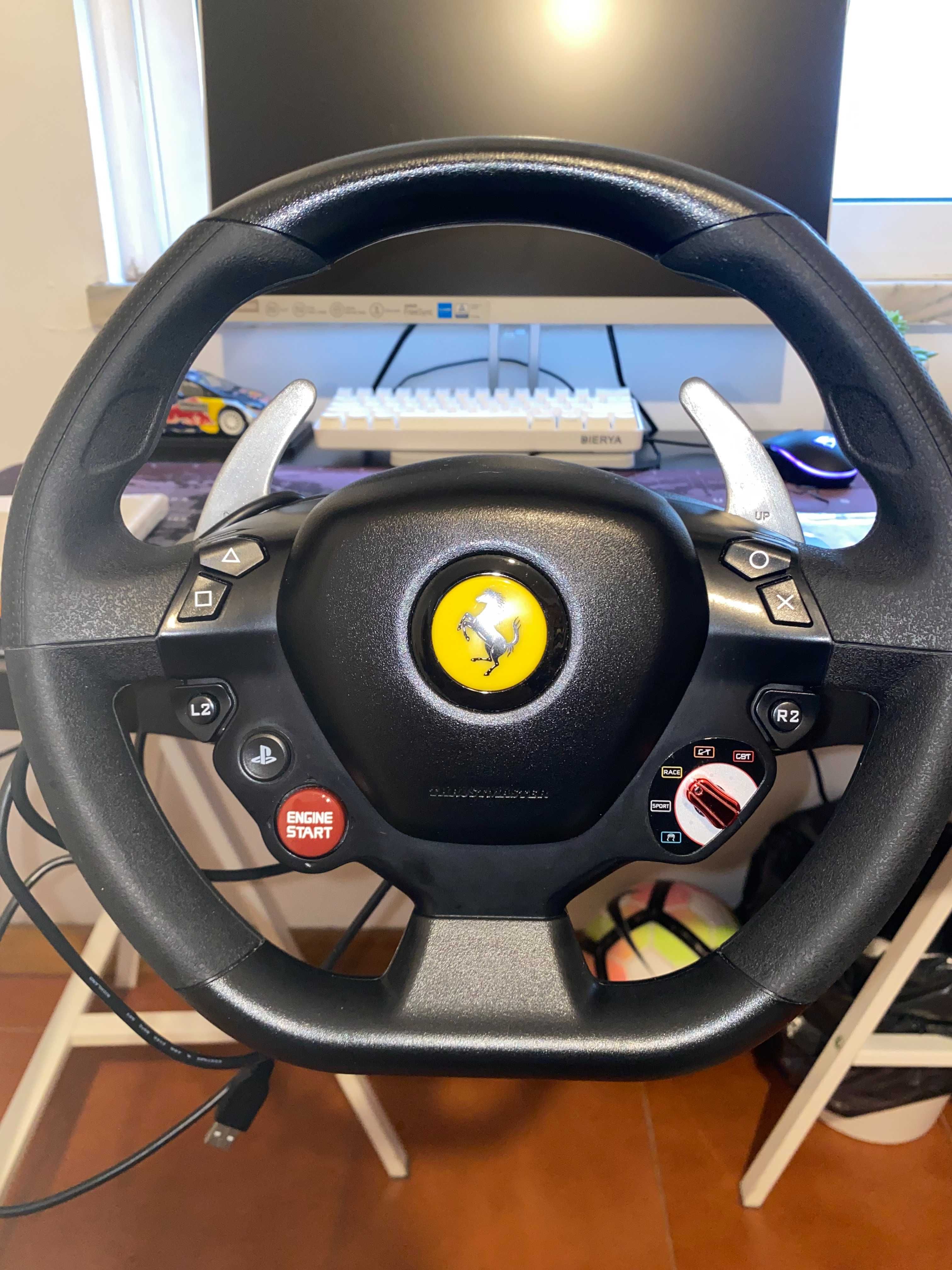 Thrustmaster T80 Ferrari 488 GTB Edition Racing Wheel + Pedals