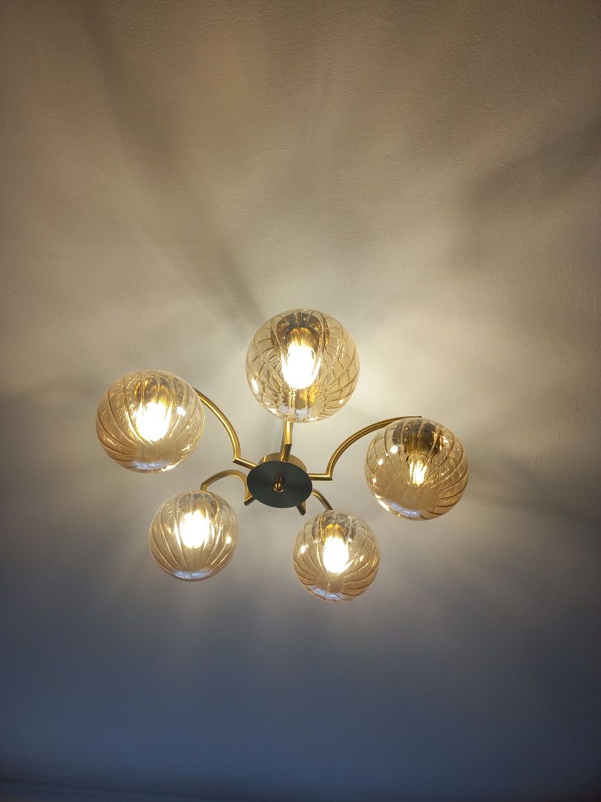 Nowoczesna lampa sufitowa 5 punktowa