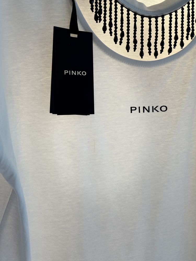 PINKO koszulka t-shirt M biala krótki rękaw nowa metka