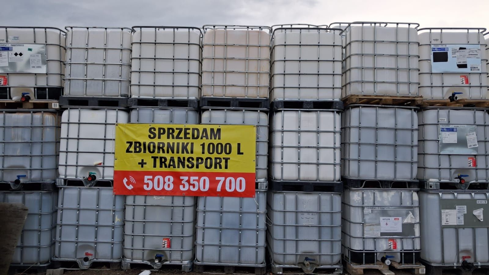 Mauzer zbiornik pojemnik baniak 1000l transport mauzery na deszczówkę