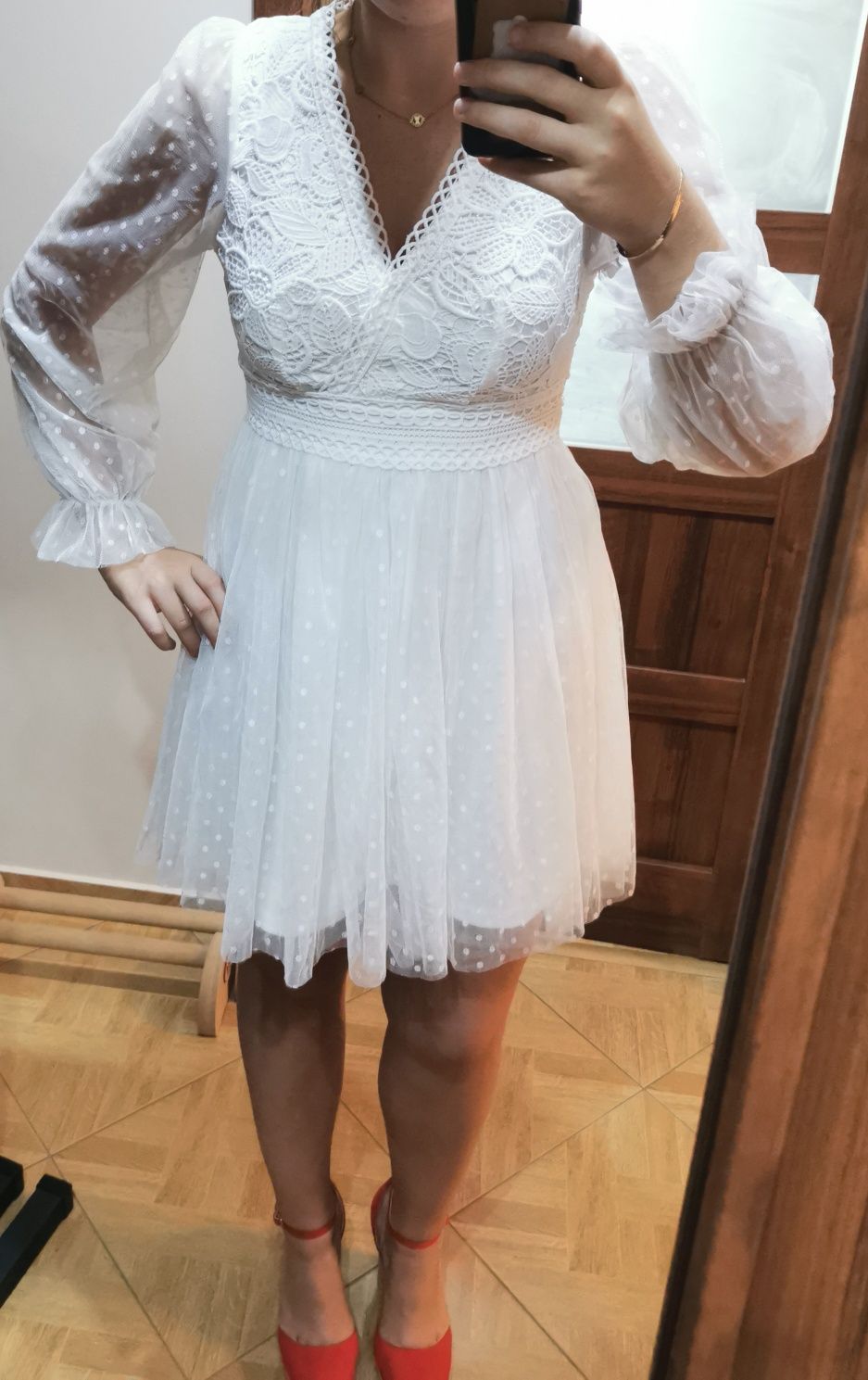 Śliczna, biała sukienka - Panieński, Poprawiny