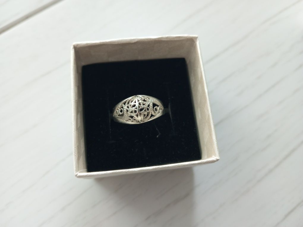 Кольцо серебро 925,875
