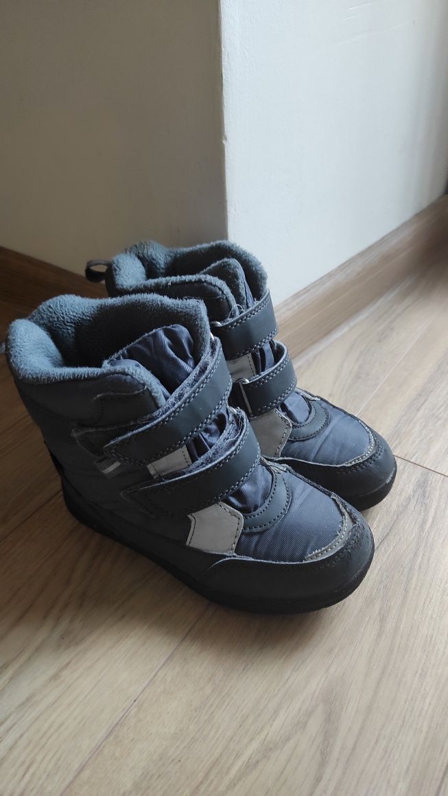 Дитячі зимові чоботи черевики водонепроникні босоніжки на липучках 28
