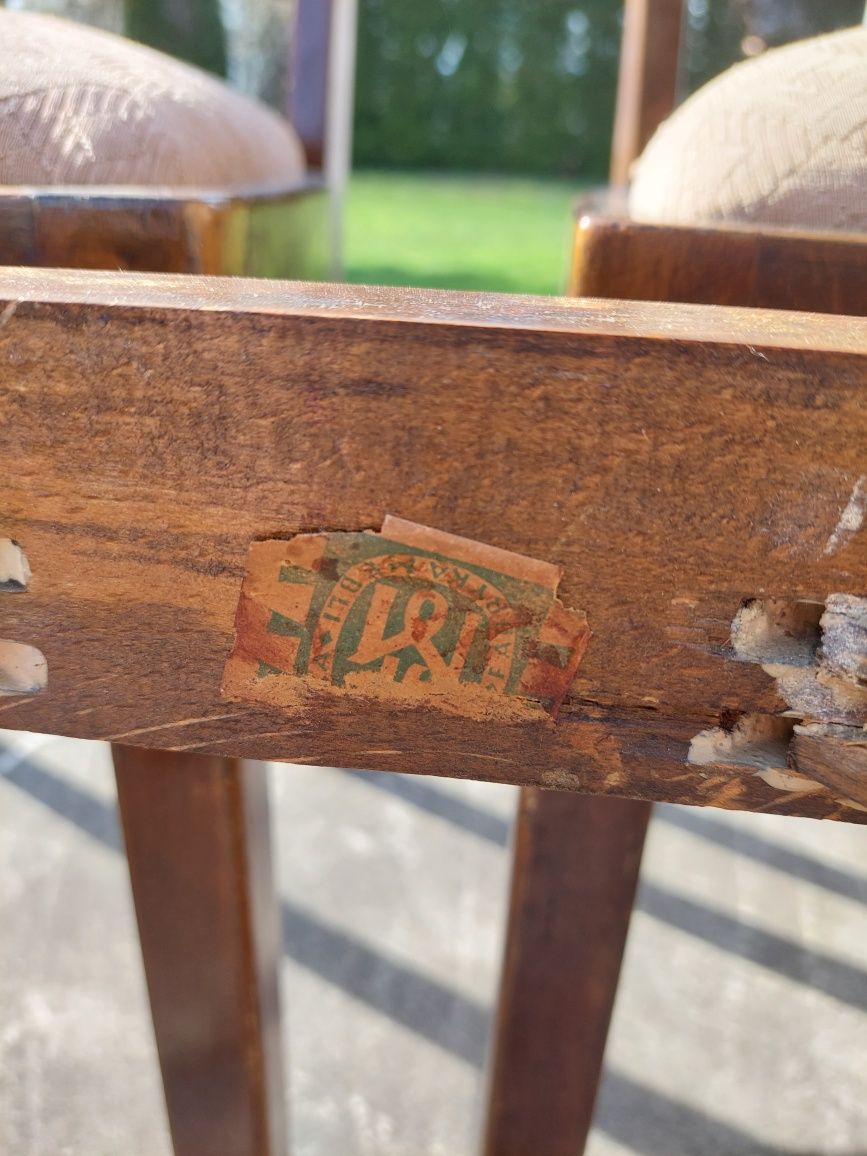 Stare krzesła Gościcińska fabryka mebli Art deco PRL