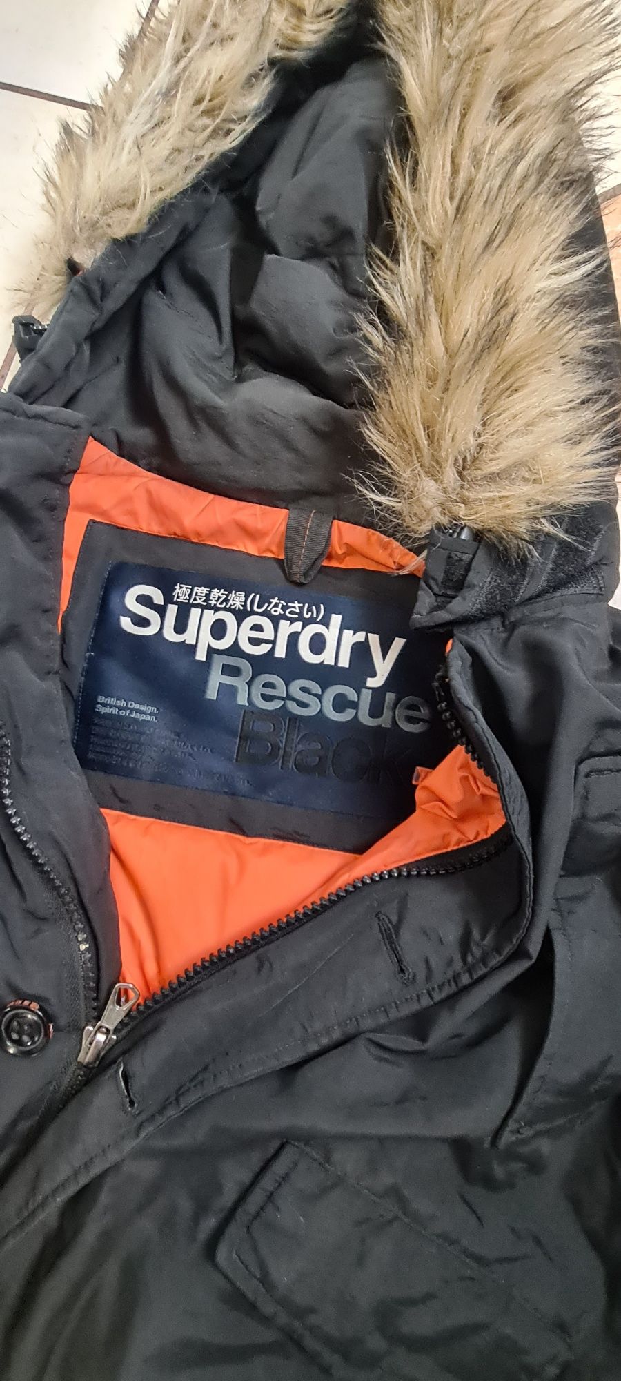 Męska kurtka puchowa SUPERDRY RESCUE BLAK rozm. M