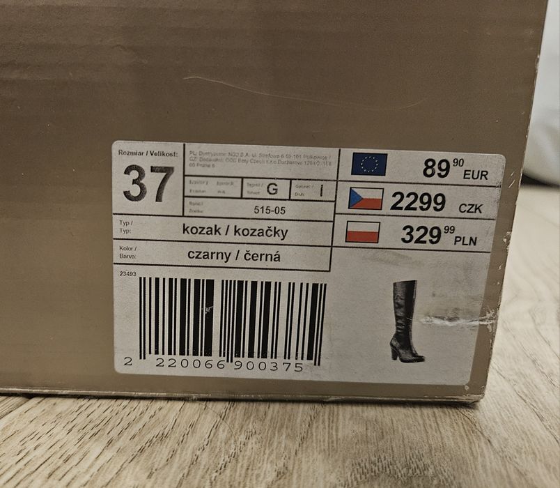 Kozaki r.37 ze skóry naturalnej Lasocki