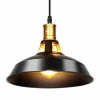 Lampa wisząca LED Albrillo 40W E27 czarna metalowa