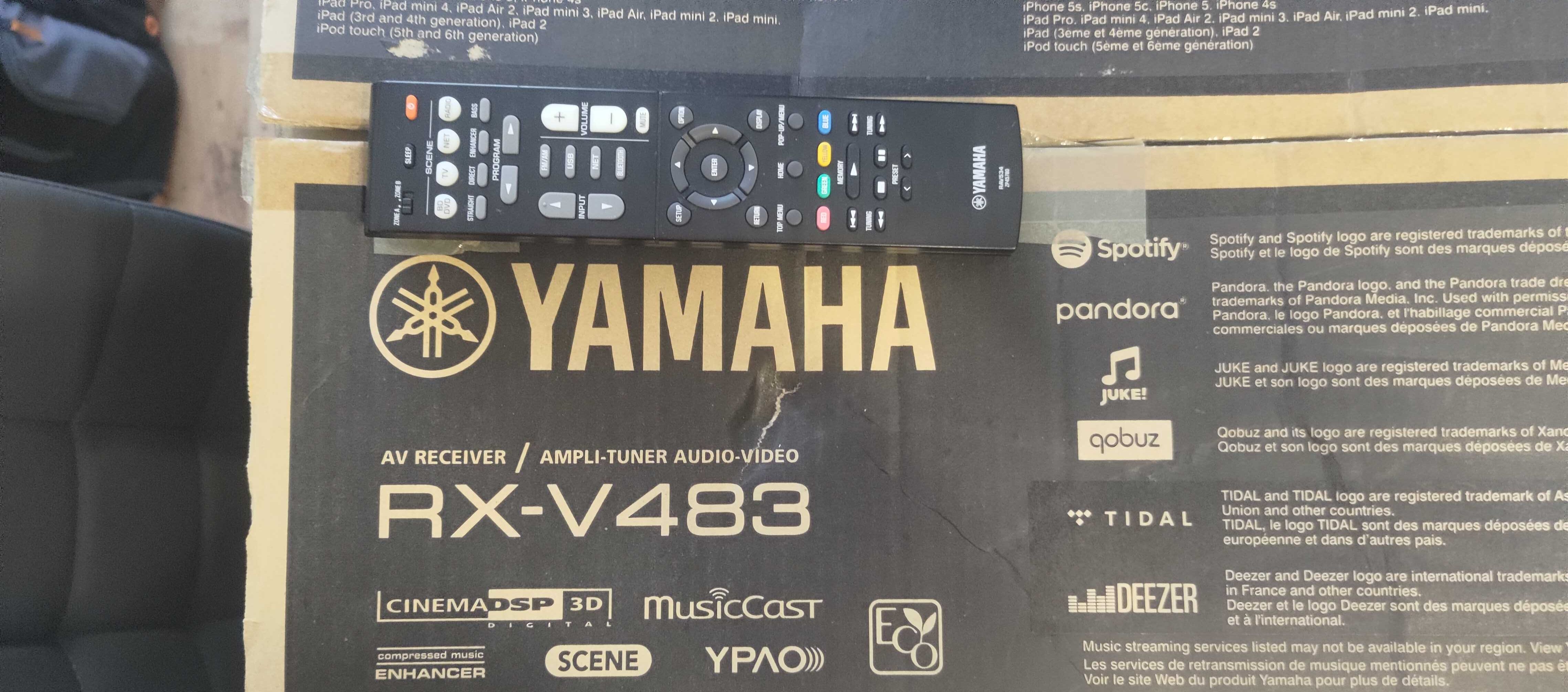 Amplituner Yamaha RX-V483 5.1 Bluetooth WiFi Spotify Dolby MusicCast