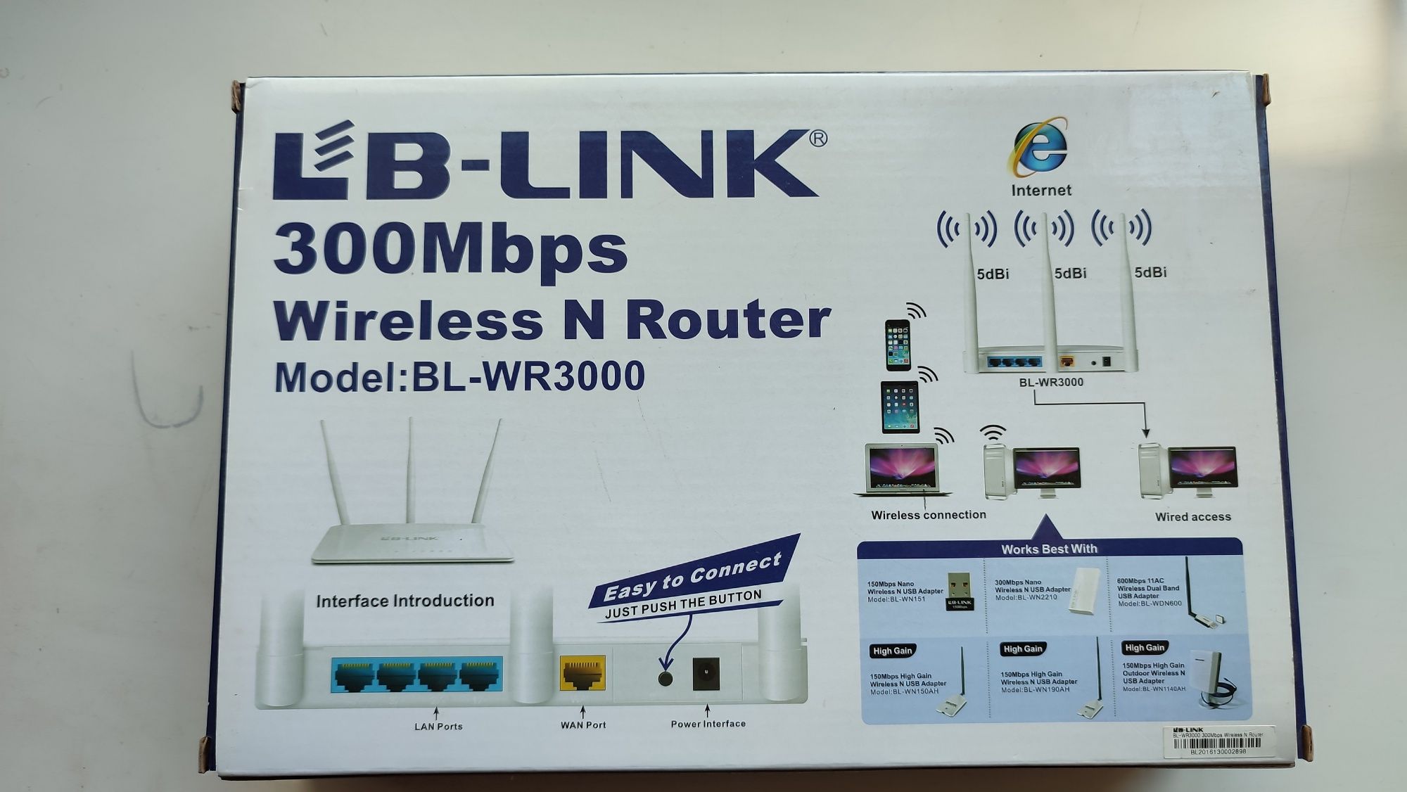 Wifi роутер LB-Link BL-WR3000