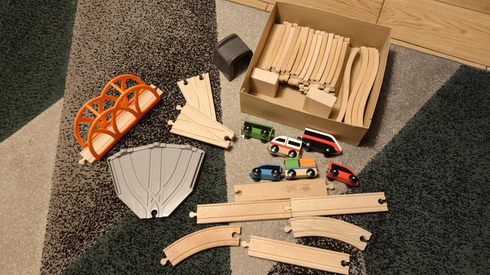 Drewniana kolejka zestaw IKEA
