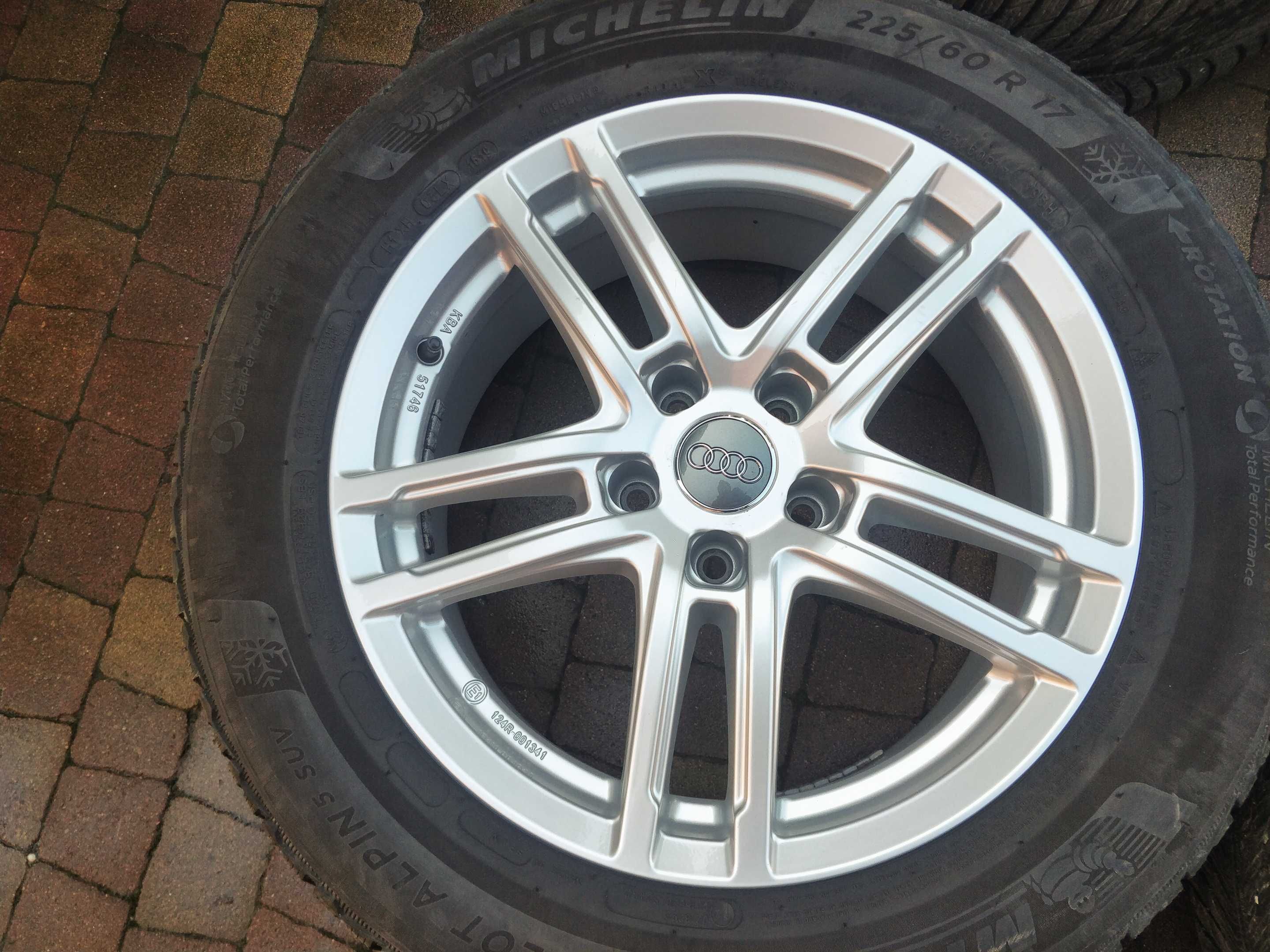 3390. Alufelgi 17" Audi A4 B8 B9 A6 C7 A8 D3 5x112 7.5 ET36 proste