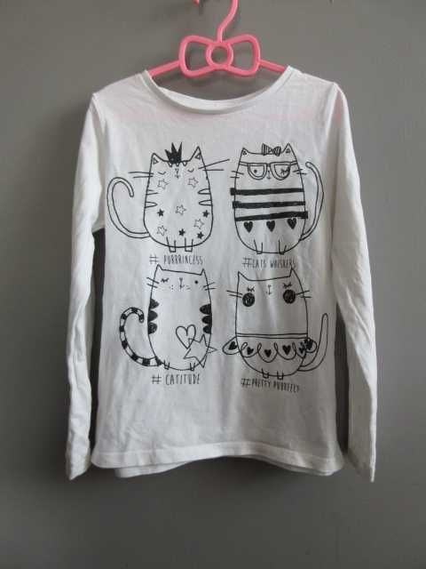 Firmowe koszulki bluzki T-shirty 5 szt roz 122
