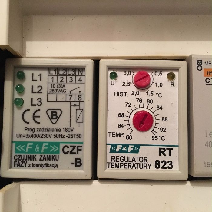 przełączniki, regulatory, czujniki