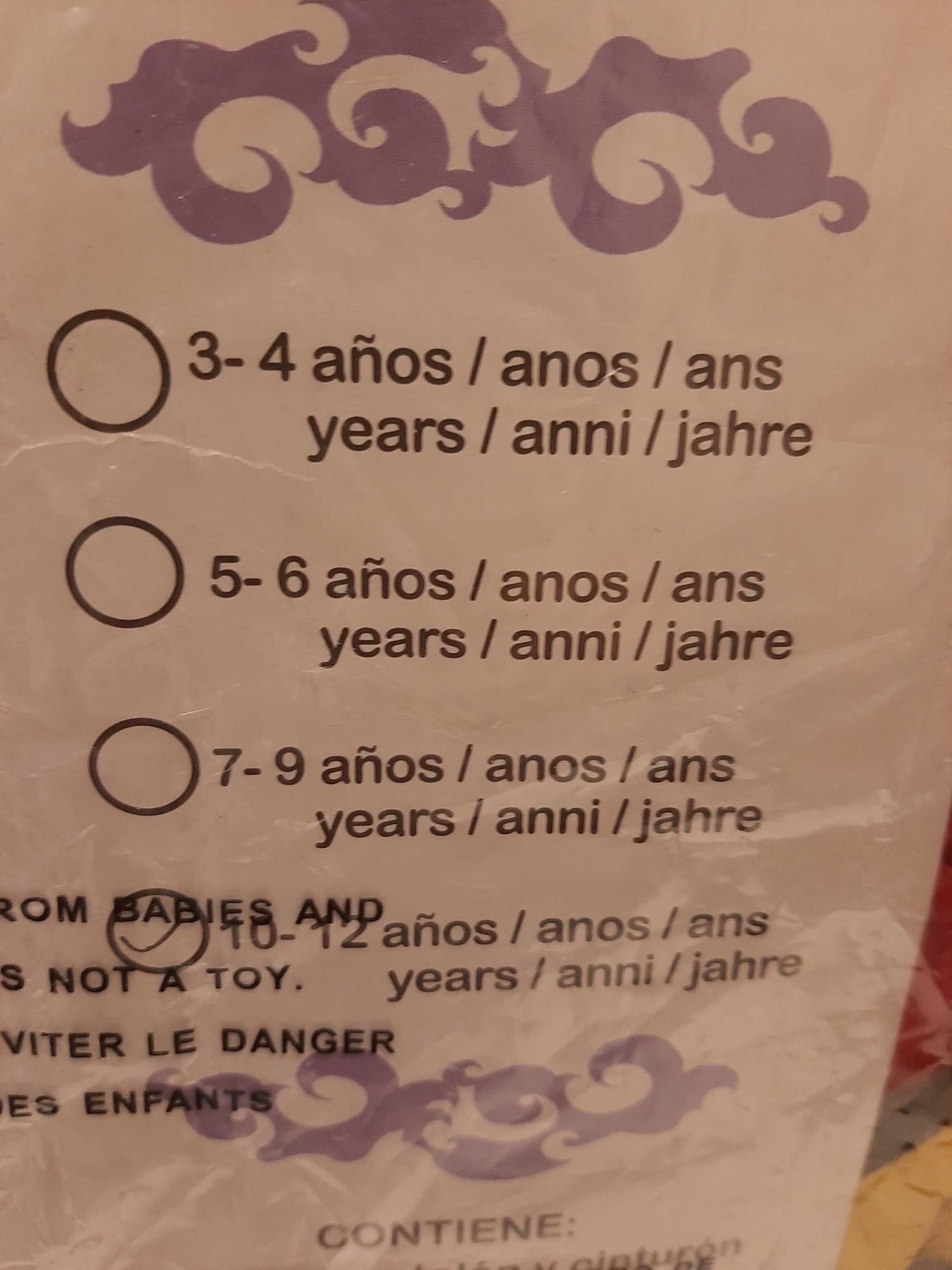 Fato criança Bailarino de Rumba NOVO.