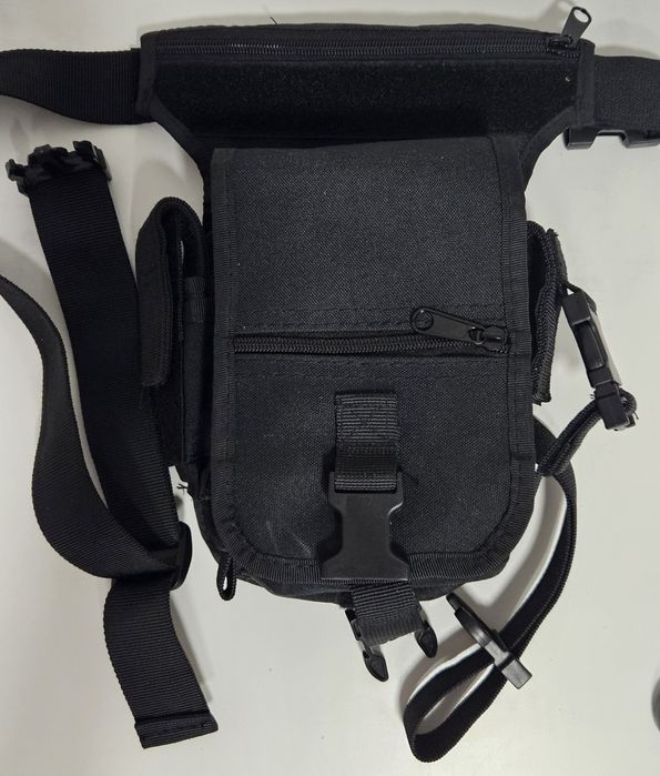 Torba EDC na udo biodrowa/udowa czarna