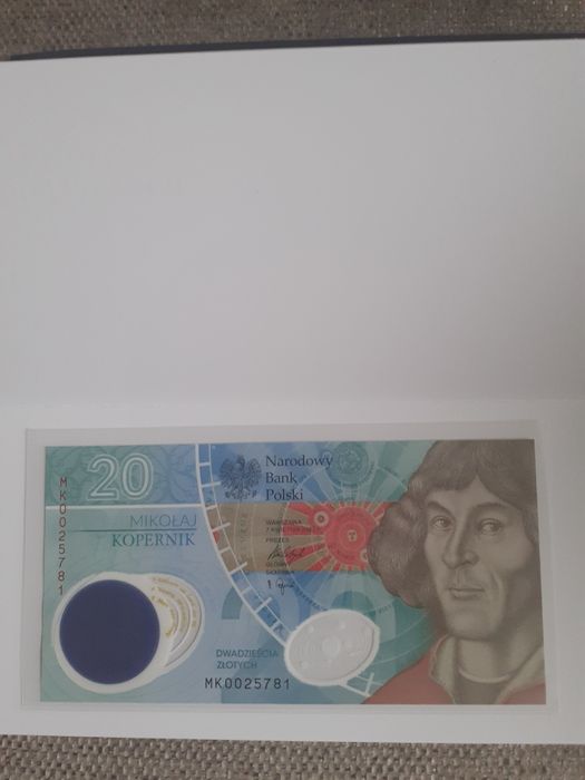 Banknot 20 zł Mikołaj Kopernik