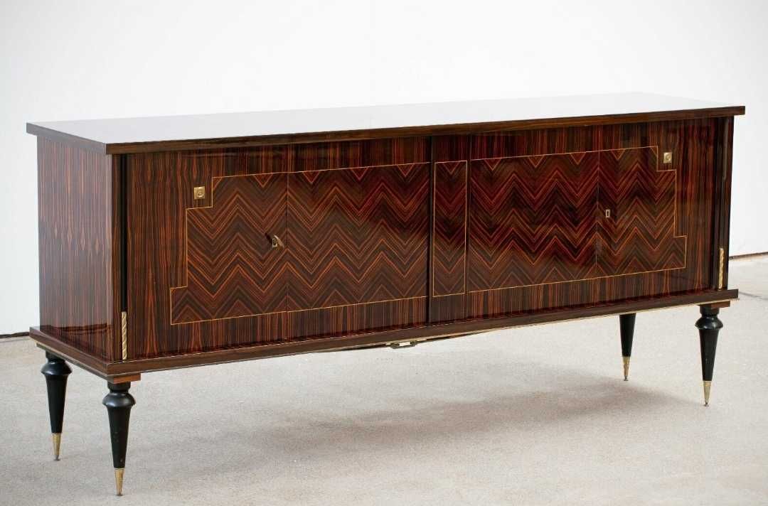 Bufet ART DECO ok 1940 rok Francja, heban makassar