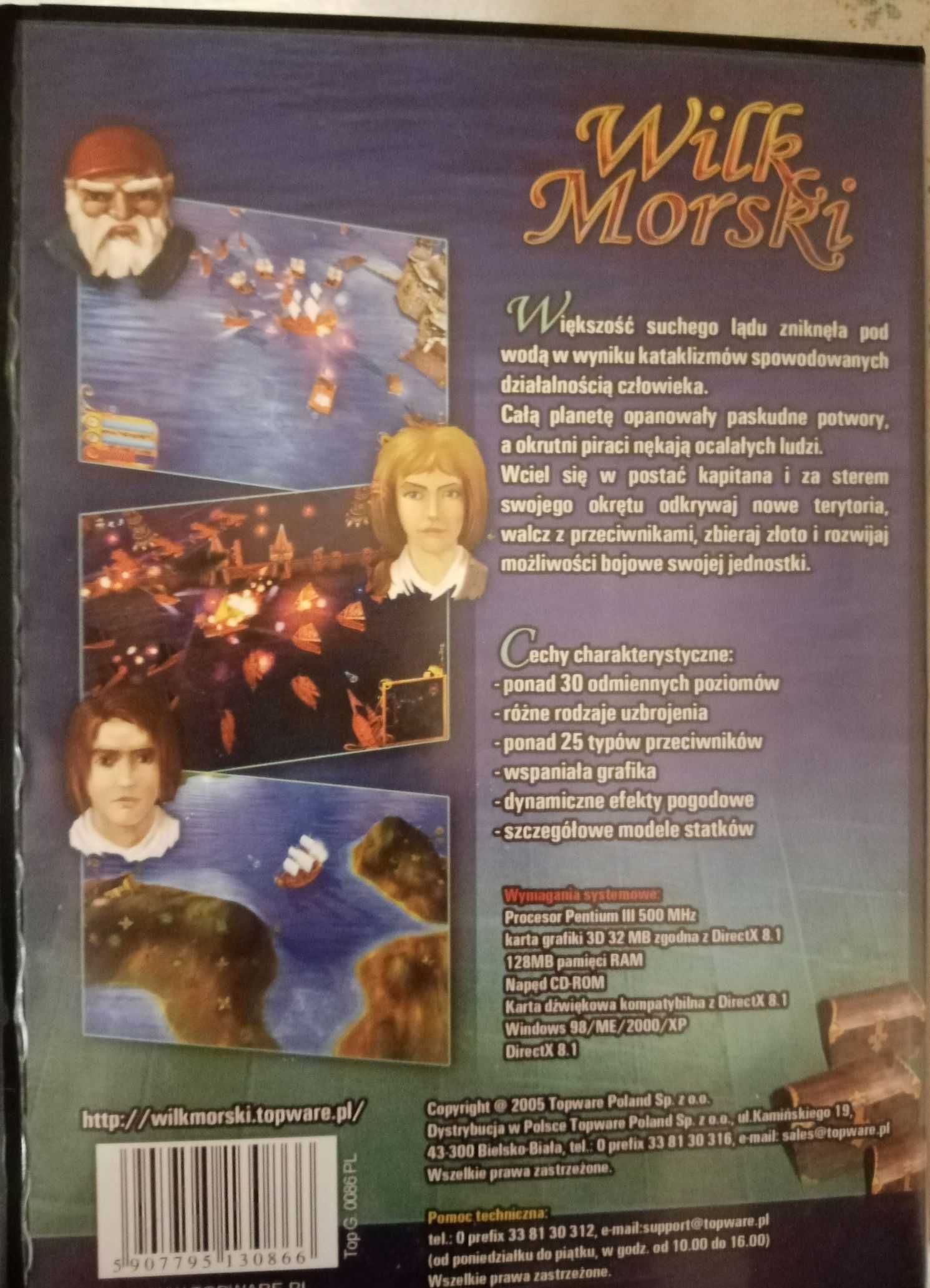 Wilk morski - gra PC na płycie CD