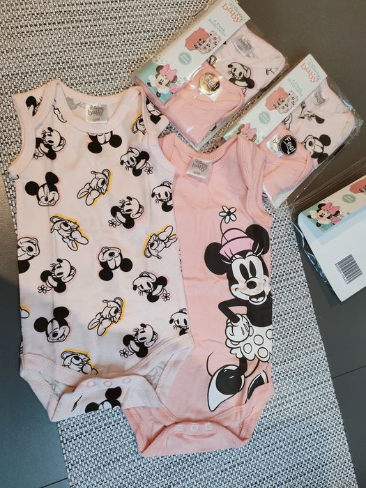 Body niemowlęce dwupak Disney dla dziewczynki i dla chłopca