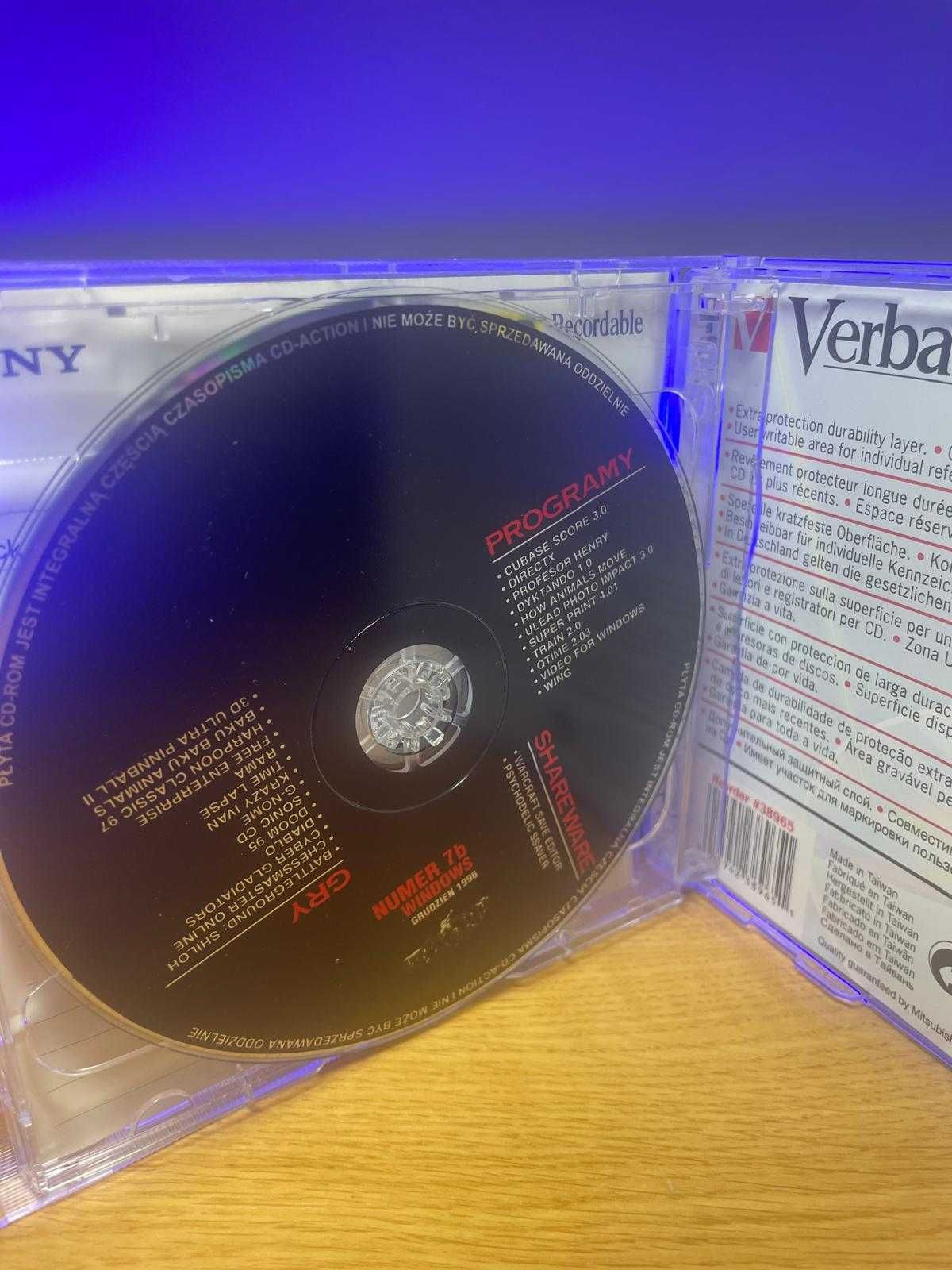 CD-Action 7/1996 nr 7 | Cover CD | retro PC | stara płyta z grami