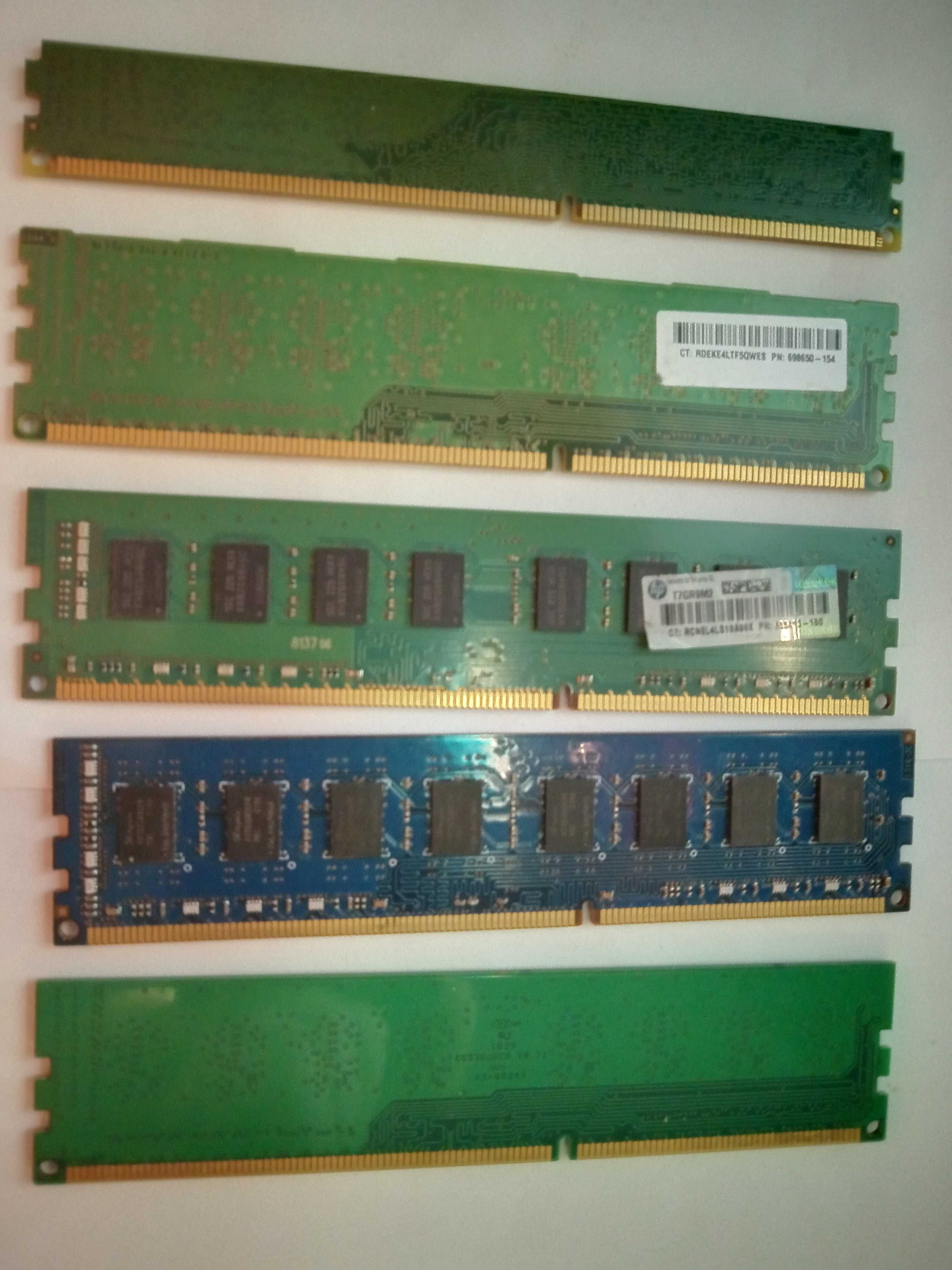 5шт одним лотом ОЗУ память для ПК DDR3 4Gb