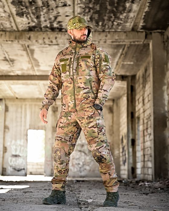 Тактичний костюм софтшел softshell 5.11 mission мультикам