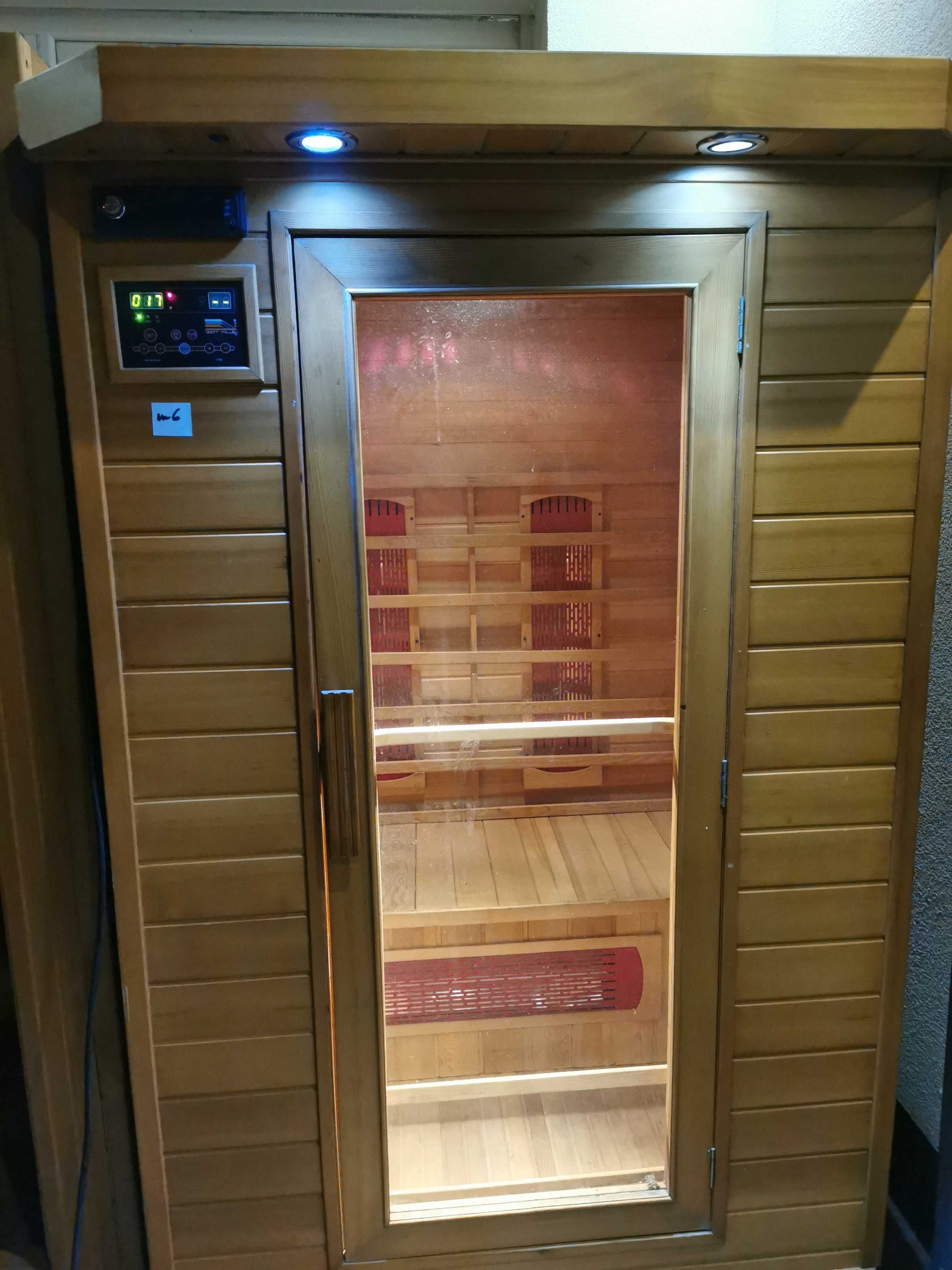 Sauna na podczerwień INFRAROT sucha Infrared Radio LED 90x90 110x100