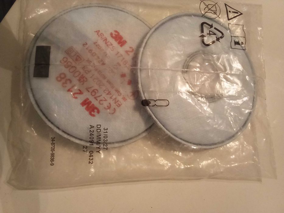 Filtry 3M 2138 czerwone orginał 2128 niebieskie orginał 6035