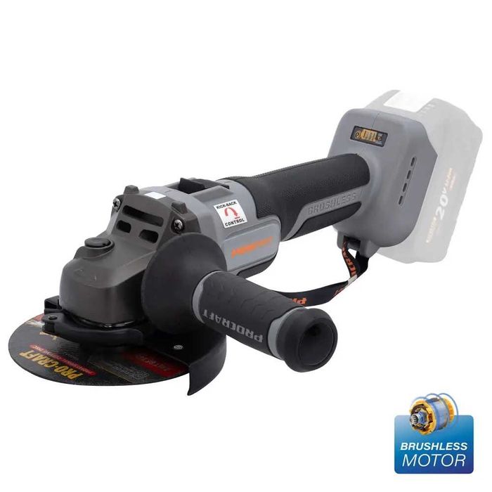 Акумуляторна болгарка Procraft industrial AG125B (без АКБ ЗП, тушка)